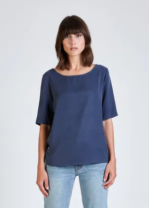 ISLA Blouse Shirt Made From TENCEL™ Lyocell - Light Blue Givn Berlin