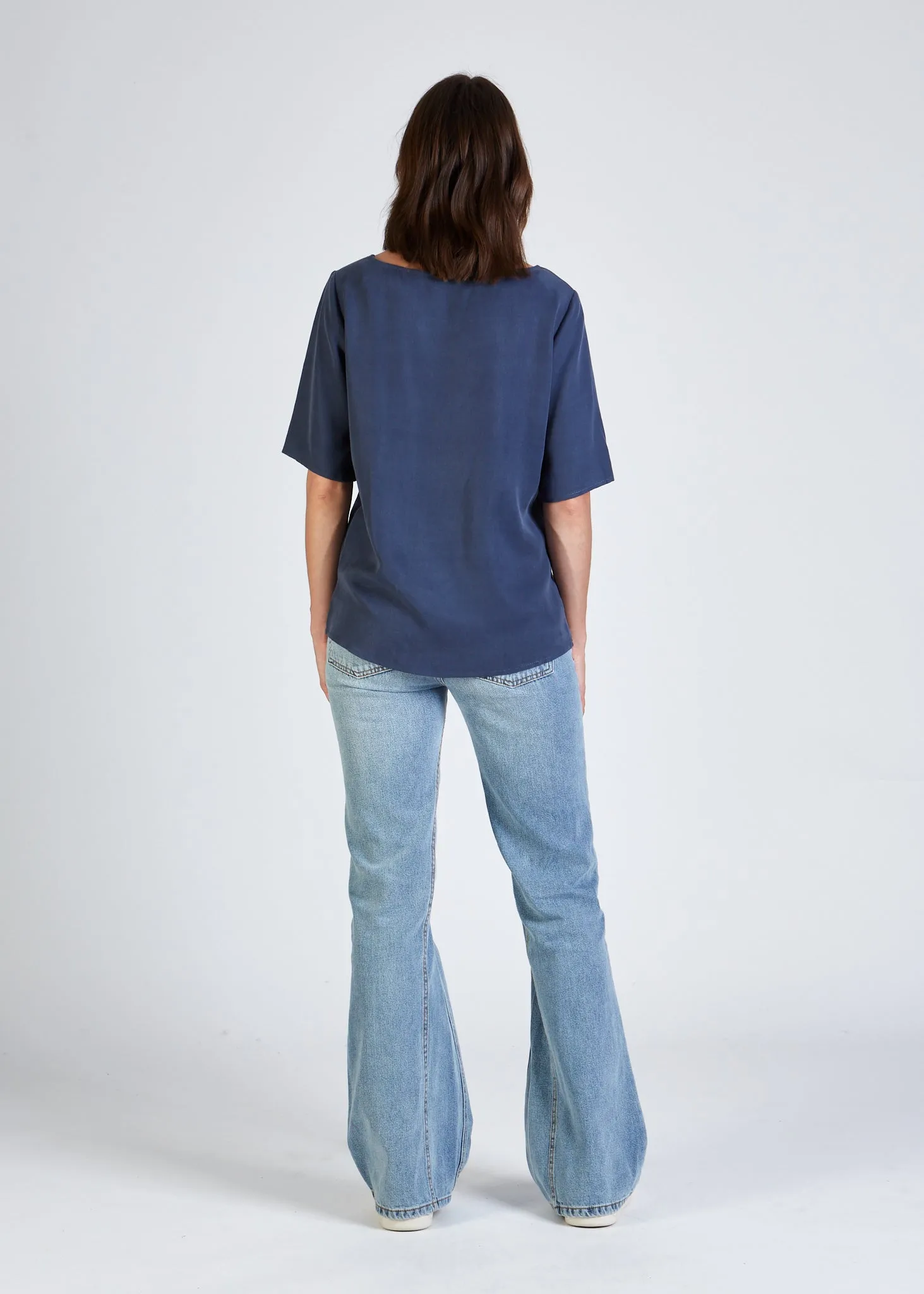 ISLA Blouse Shirt Made From TENCEL™ Lyocell - Light Blue Givn Berlin