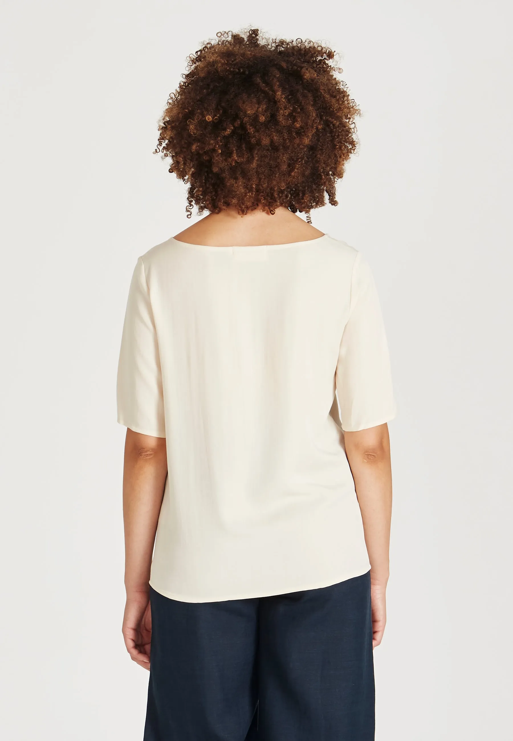 ISLA Blouse Shirt Made From TENCEL™ Lyocell - Off White (Tencel) Givn Berlin