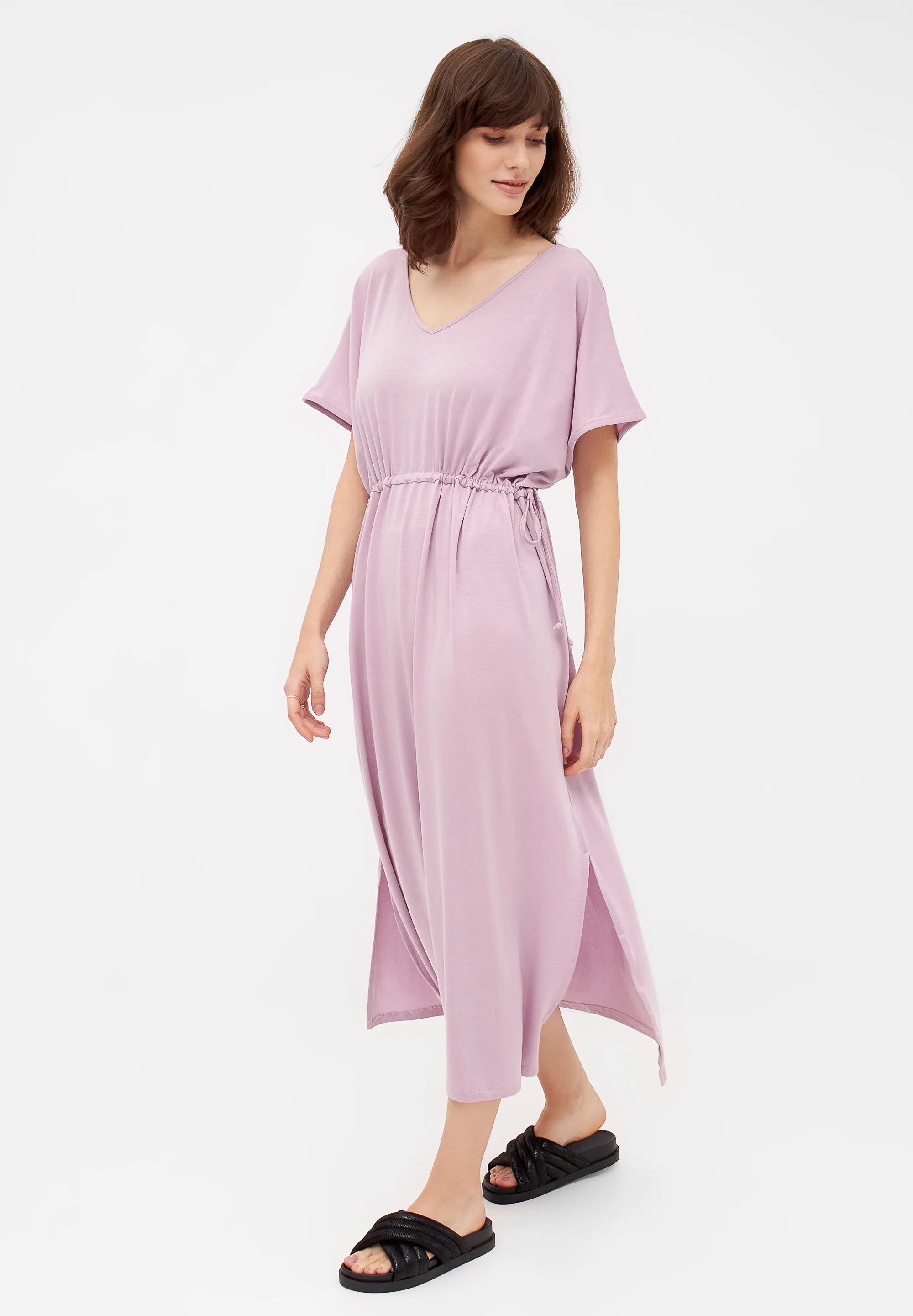 Jersey dress VICKY in TENCEL™ Lyocell - Misty Lavender (Tencel) Givn Berlin