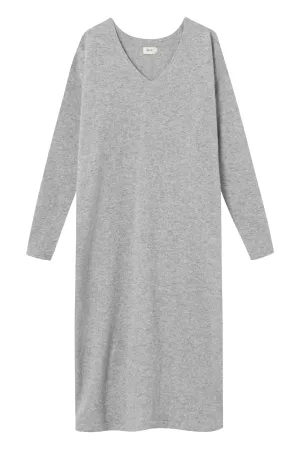 JOSEPHINE recycled wool knit dress - Light Grey Givn Berlin