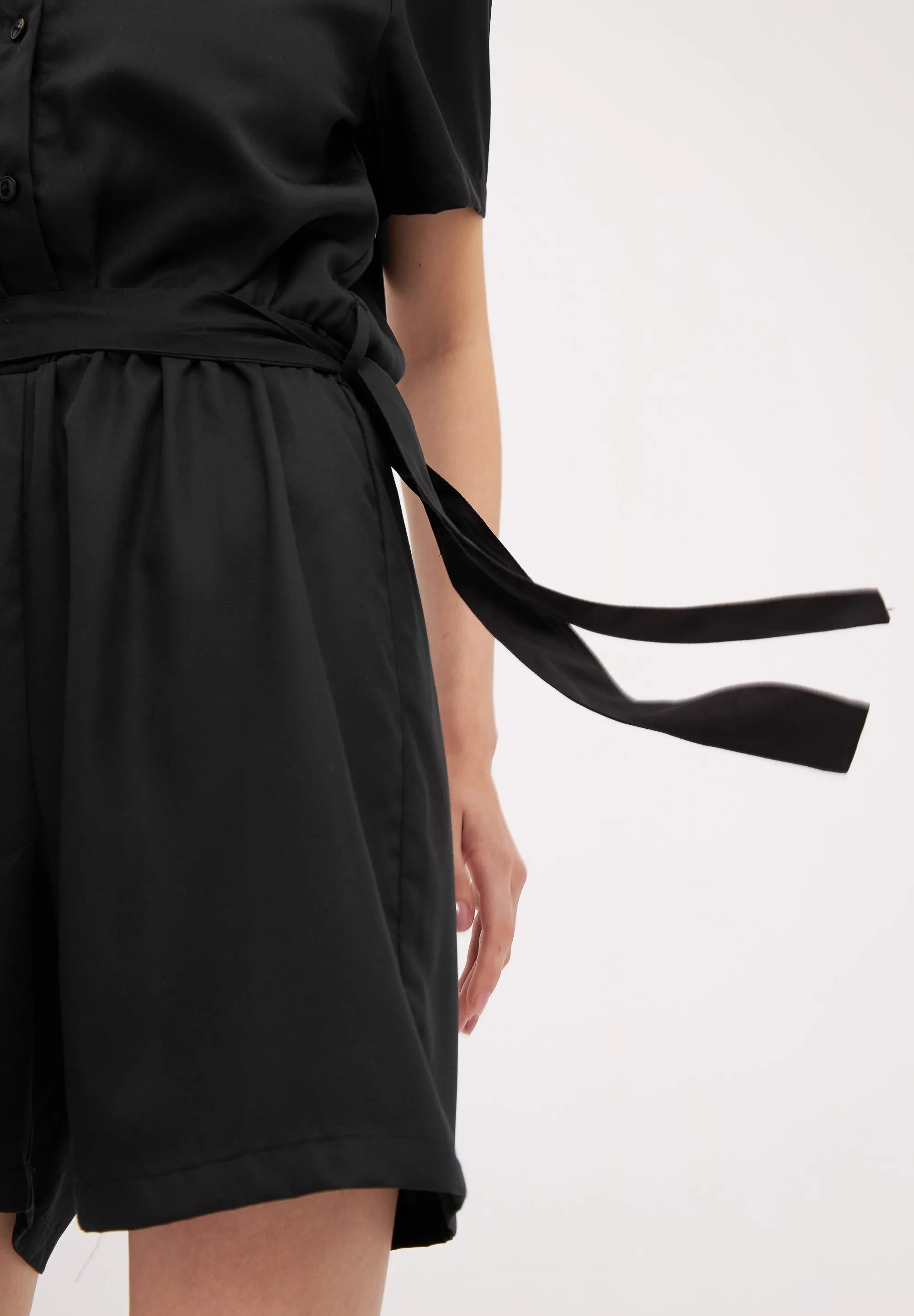 Jumpsuit CASSIE from TENCEL™ REFIBRA™  - Black (Refibra) Givn Berlin
