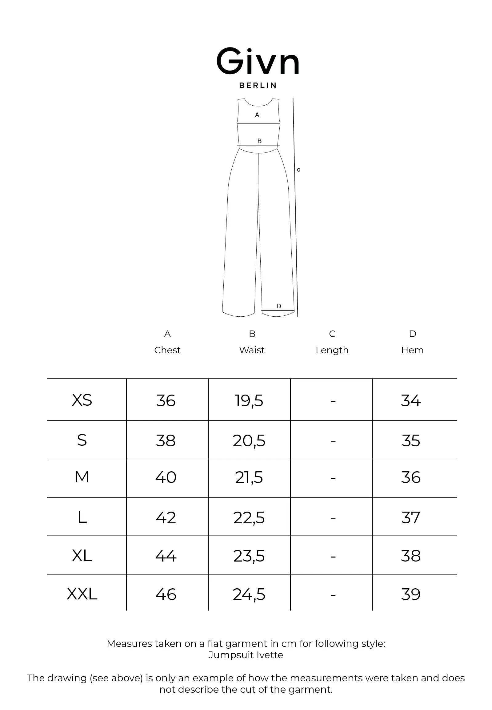Jumpsuit GBIVETTE out of organic cotton jersey Givn Berlin