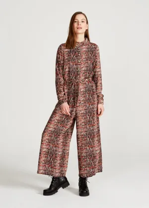 Jumpsuit LOTTIE from LENZING™ ECOVERO™ - Black / Orange (Hearts) Givn Berlin