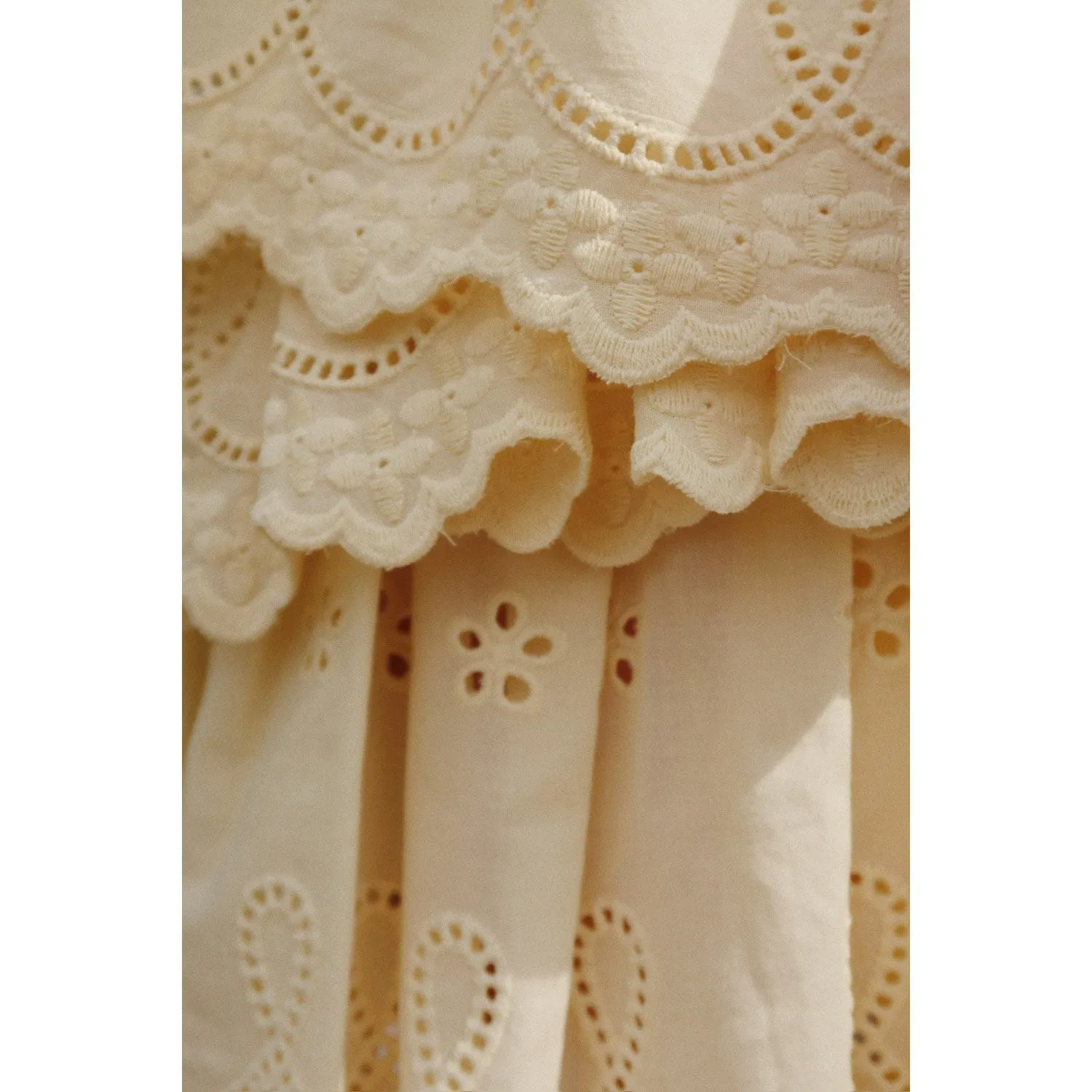 Konges Sljd Cloud Cream Posey Smock Skirt