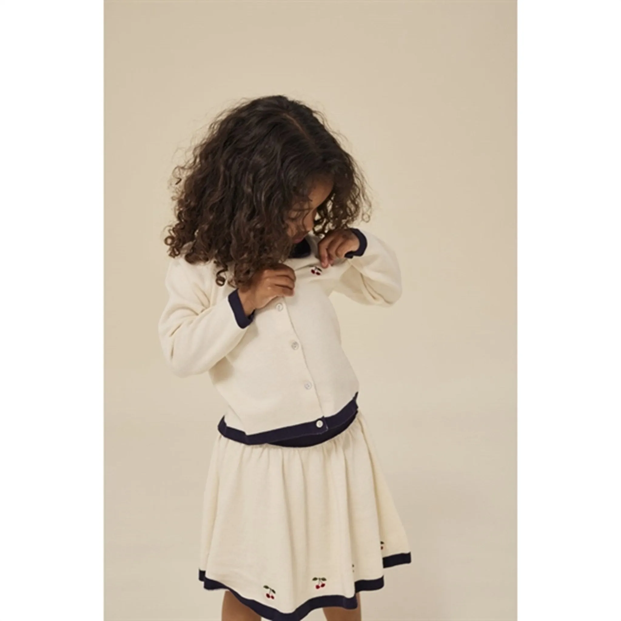 Konges Sljd Off White Venton Strik Skirt