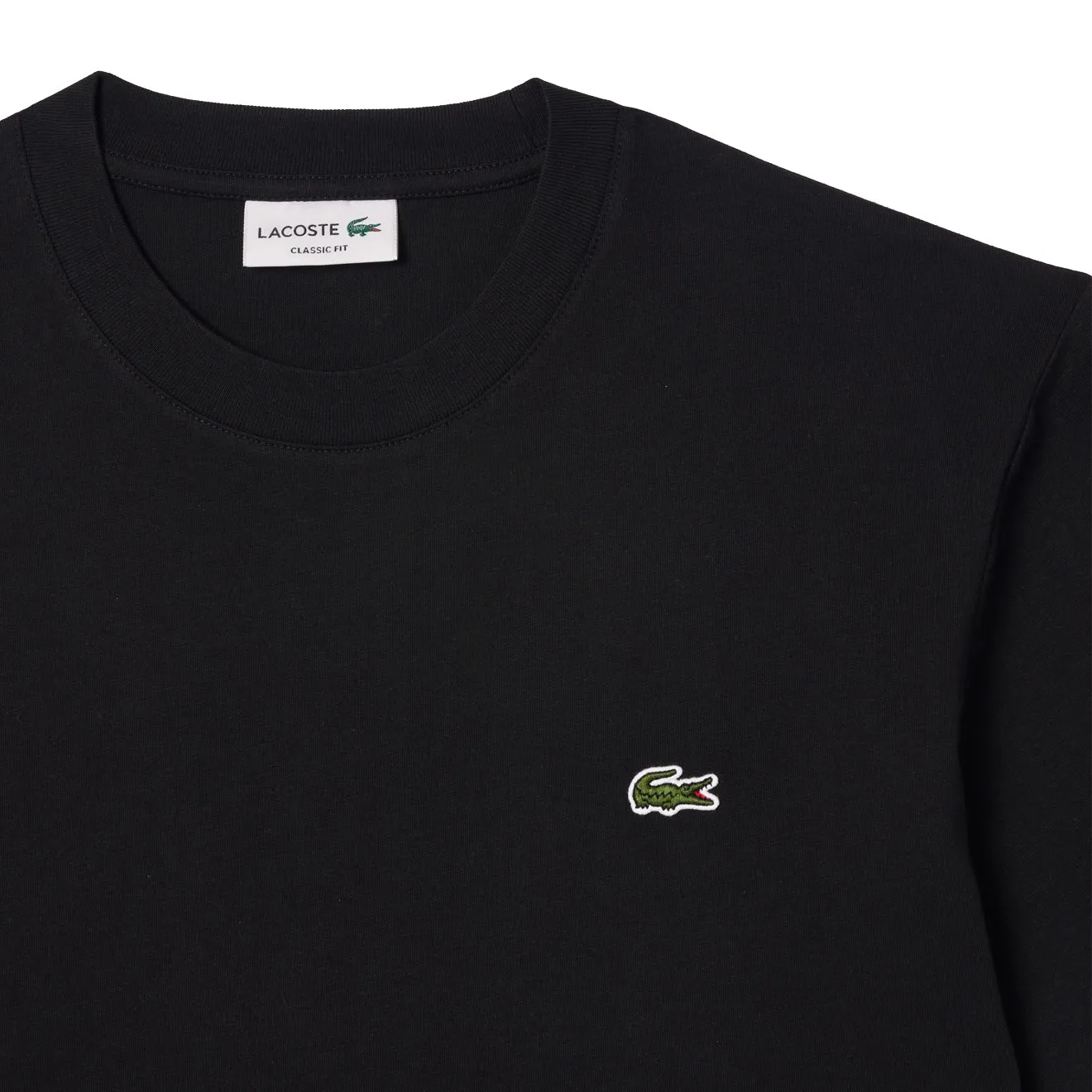 Lacoste Classic Fit Cotton Jersey T-shirt Black