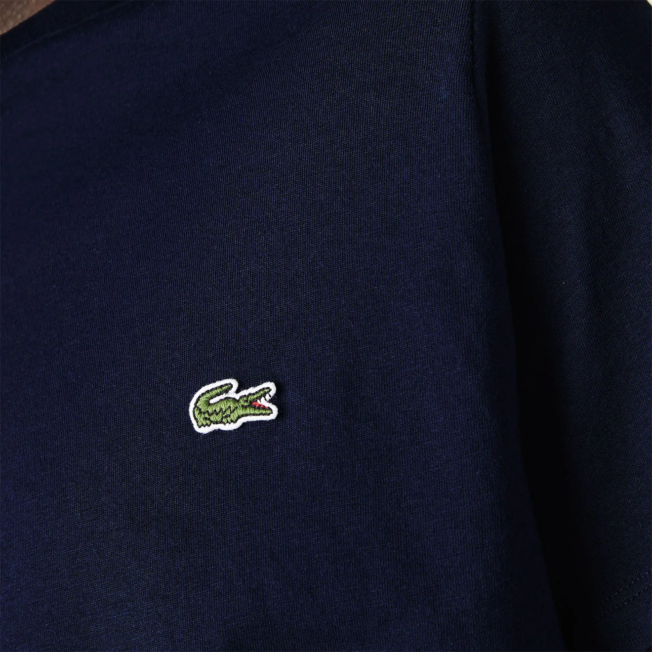 Lacoste Crew Neck Pima Cotton T-Shirt Navy Blue