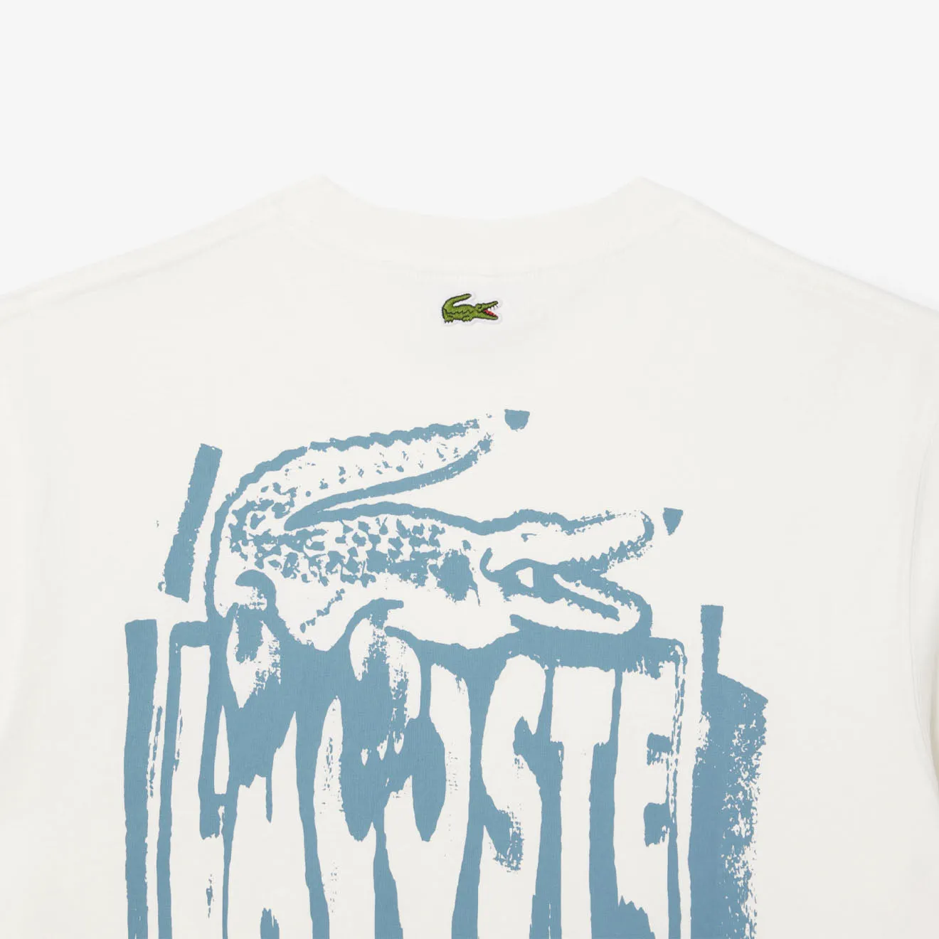 Lacoste Crocodile Blur Graffiti S/S Tee Flour / Limestone