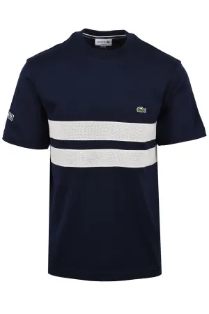Lacoste Stripe T-shirt Navy Blue