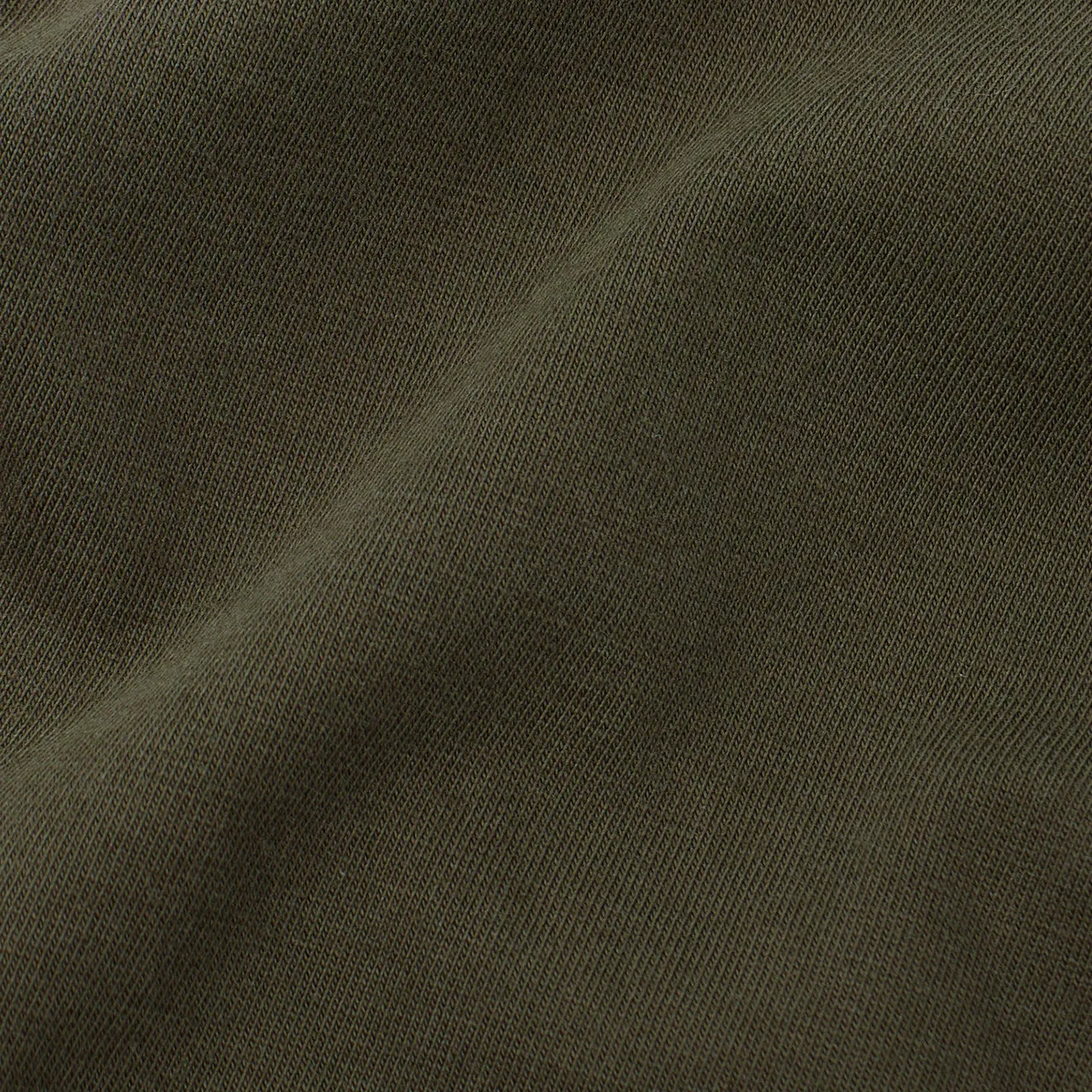 Left Hand Contrast Panel Tee Olive