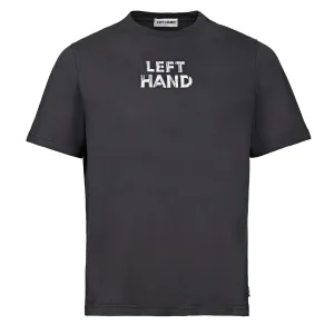 Left Hand Distressed Graphic Tee Black