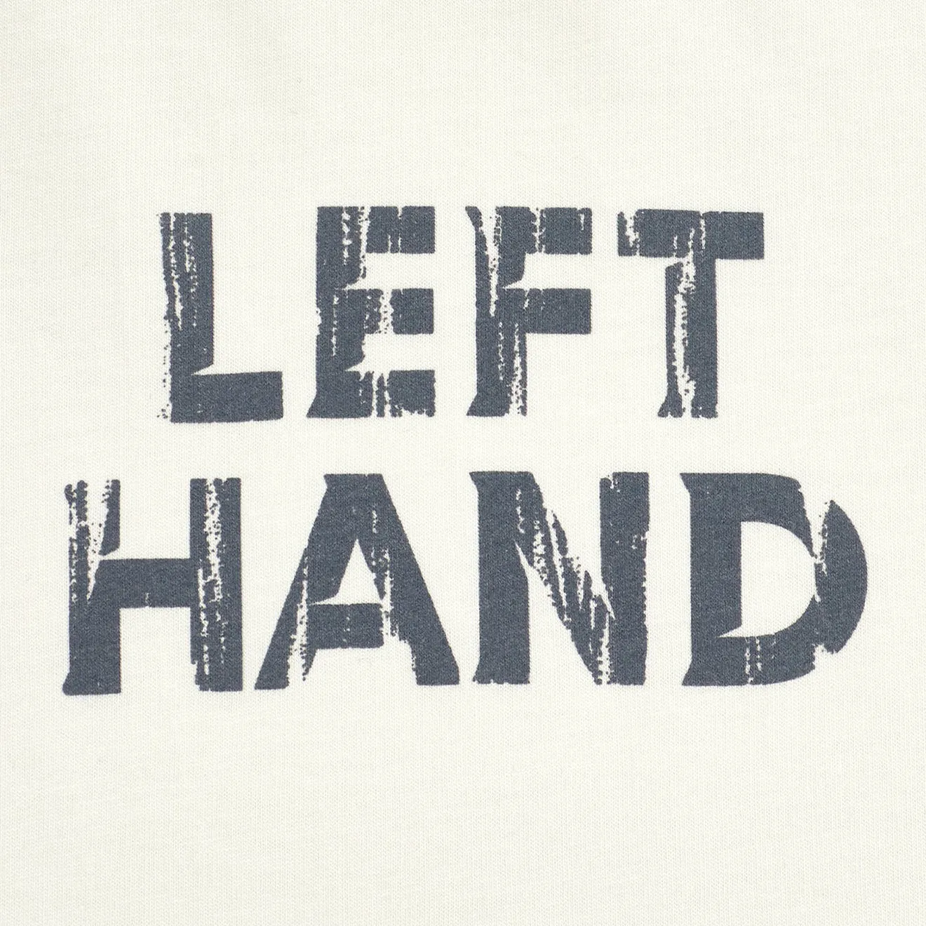 Left Hand Distressed Graphic Tee  Off White