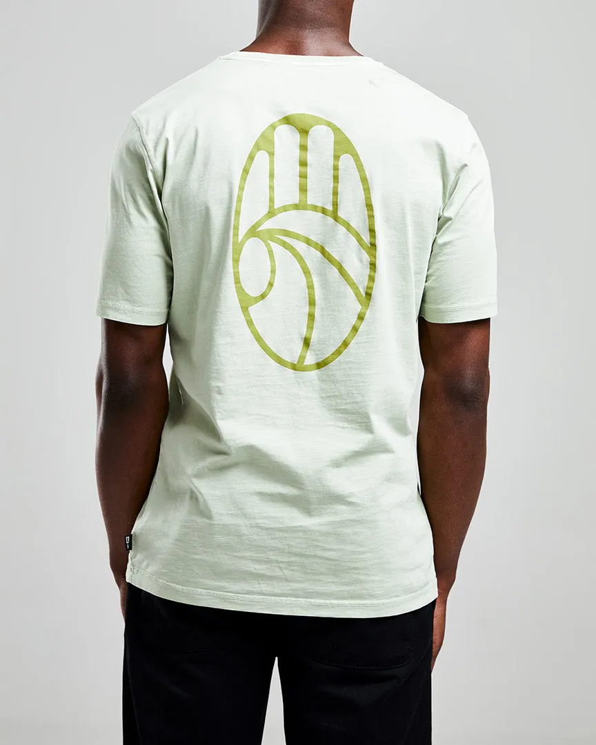 Left Hand Hand Tee Light Green