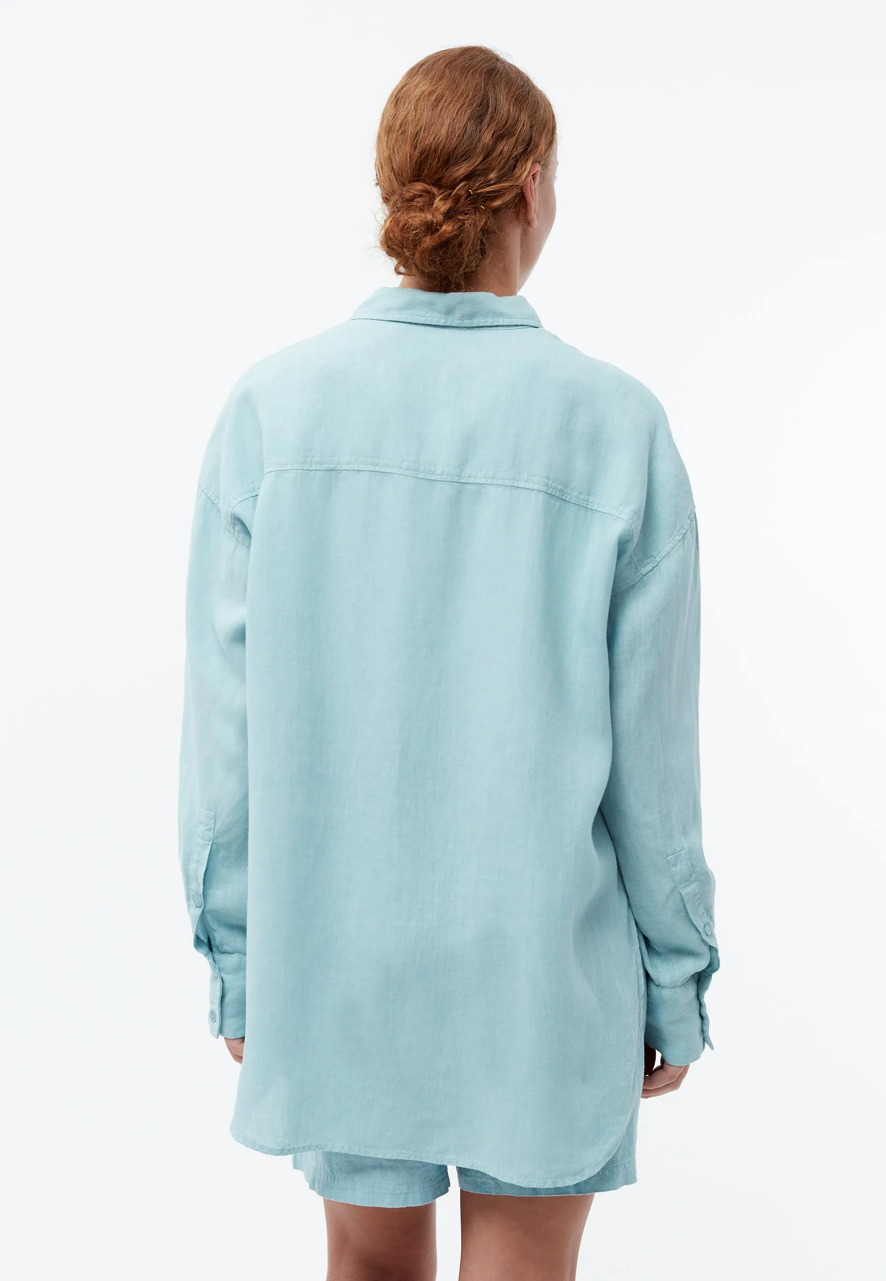 Linen blouse GBCOSIMA oversize - Irish Mint (Linen) Givn Berlin