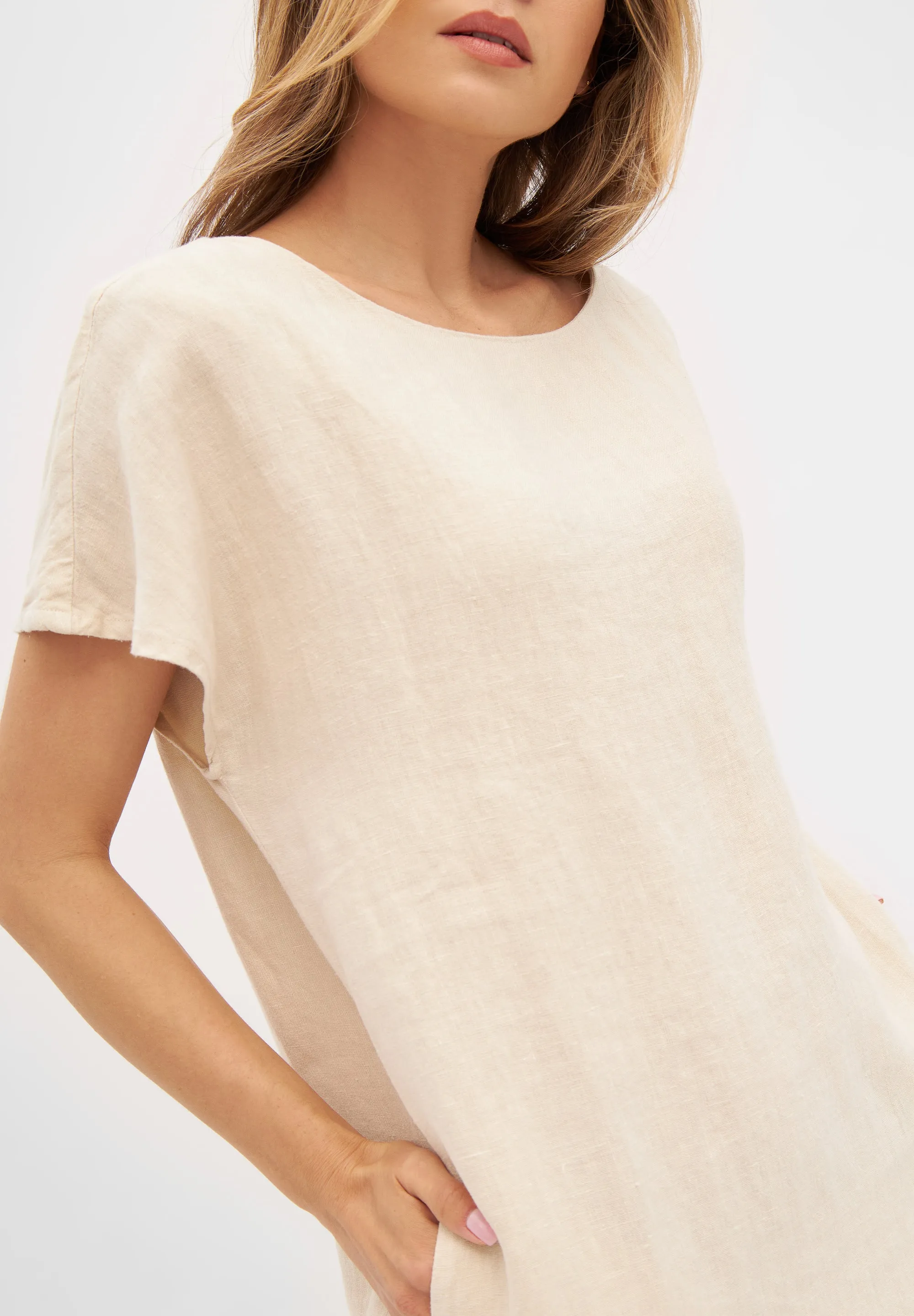 Linen dress BLAIR - Beige (Linen) Givn Berlin