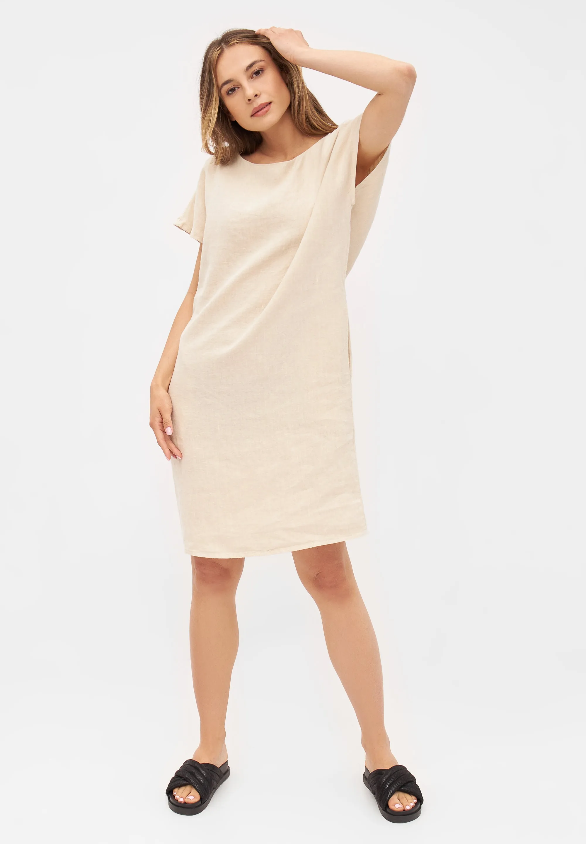Linen dress BLAIR - Beige (Linen) Givn Berlin