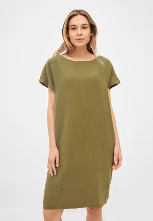 Linen dress BLAIR - Olive Oil (Linen) Givn Berlin