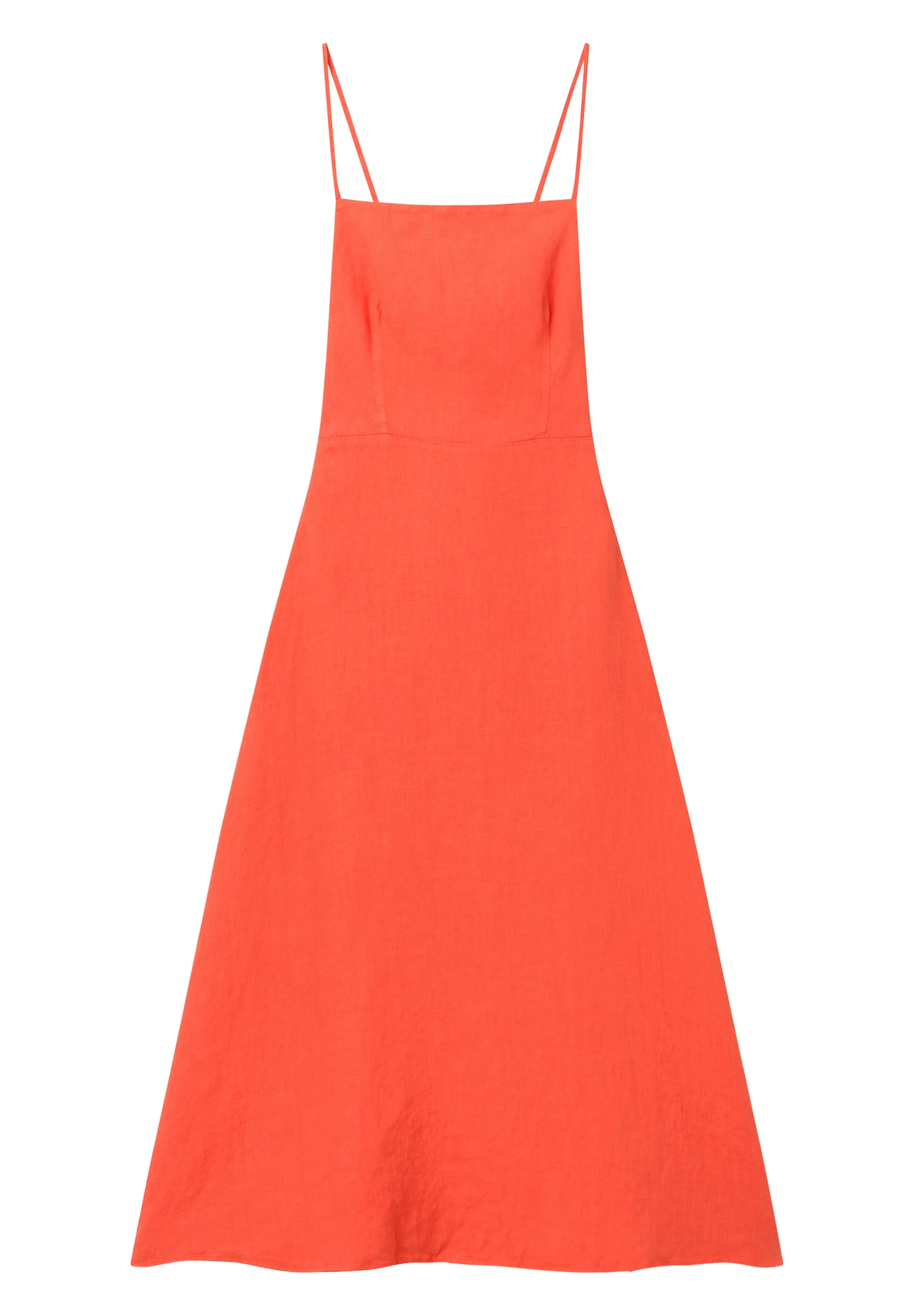 Linen dress GIANA - Sunset Orange (Linen) Givn Berlin