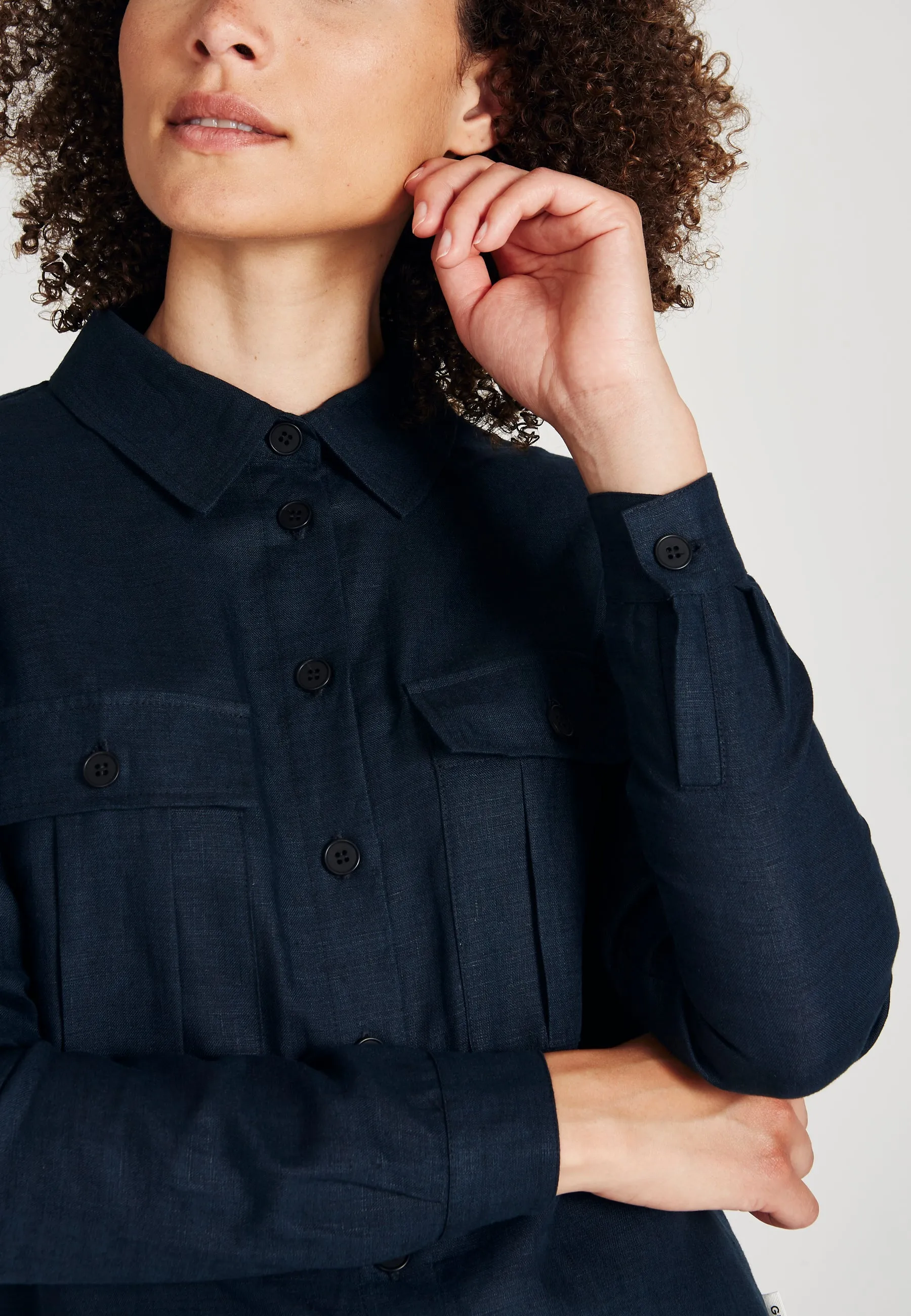 Linen shirt NORA - Midnight Blue (Linen) Givn Berlin