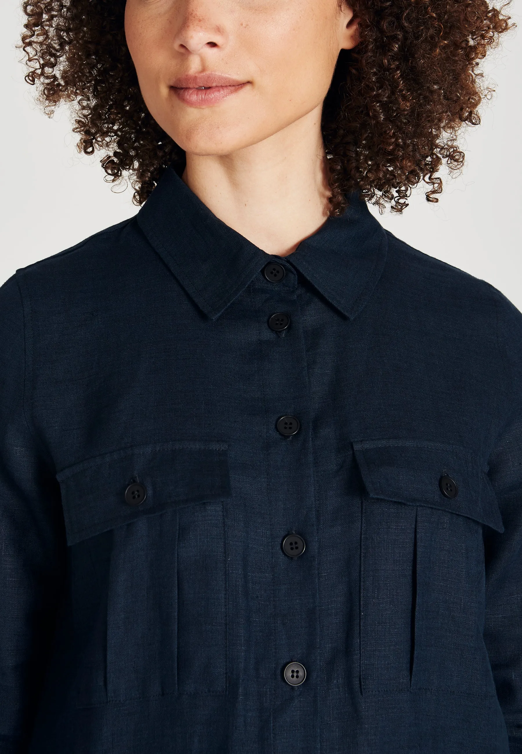 Linen shirt NORA - Midnight Blue (Linen) Givn Berlin