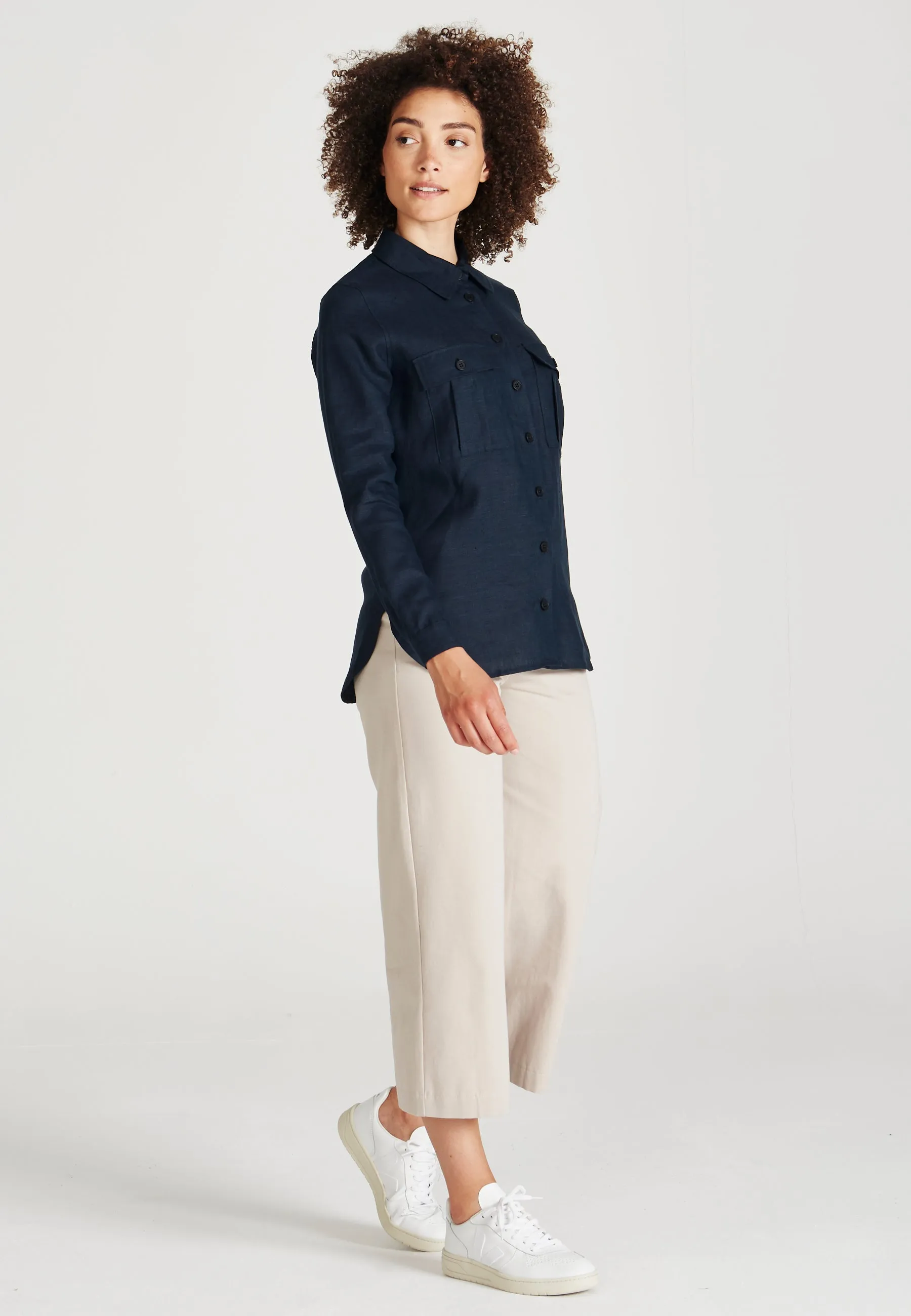 Linen shirt NORA - Midnight Blue (Linen) Givn Berlin