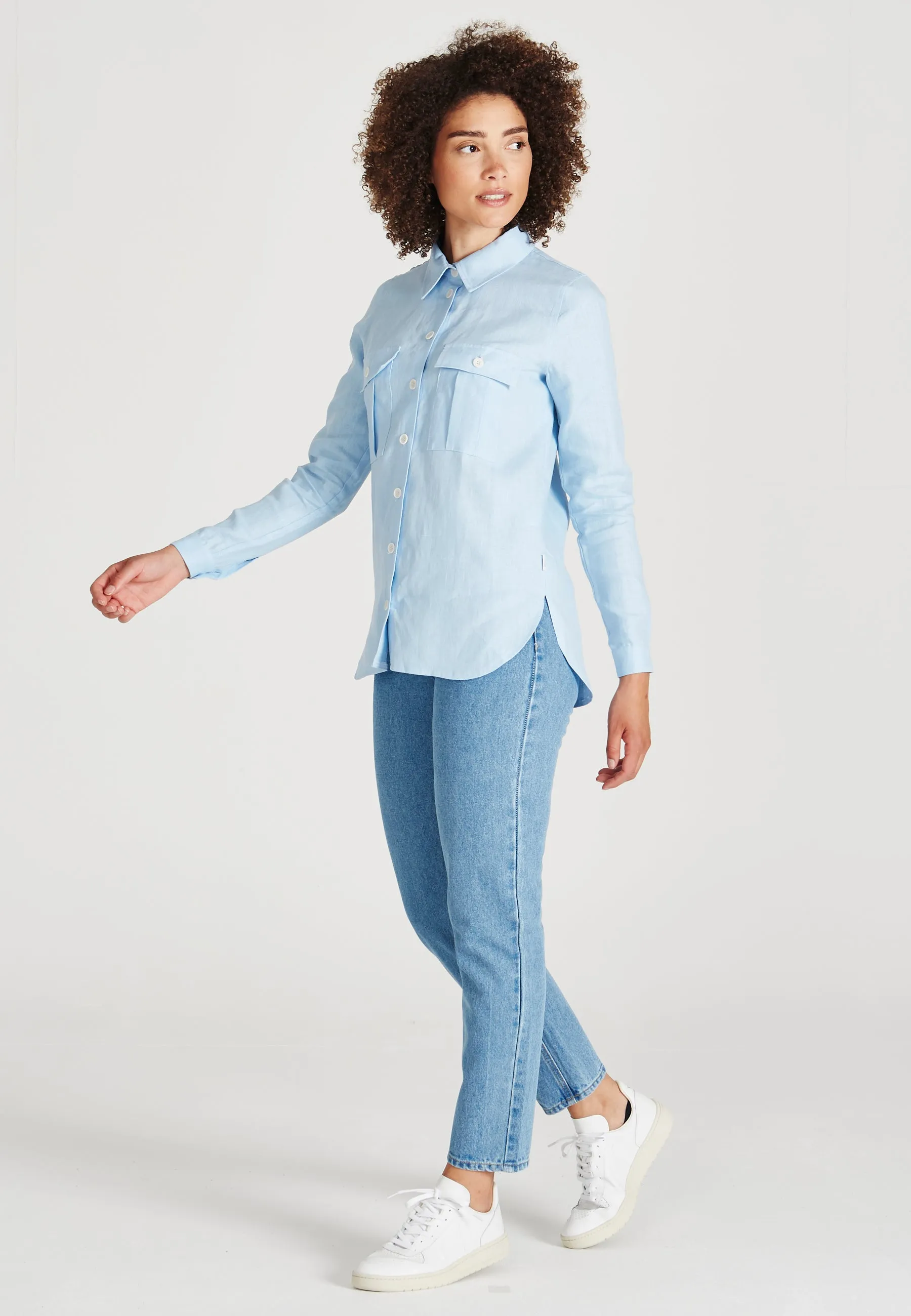 Linen shirt NORA - Pale Blue (Linen) Givn Berlin
