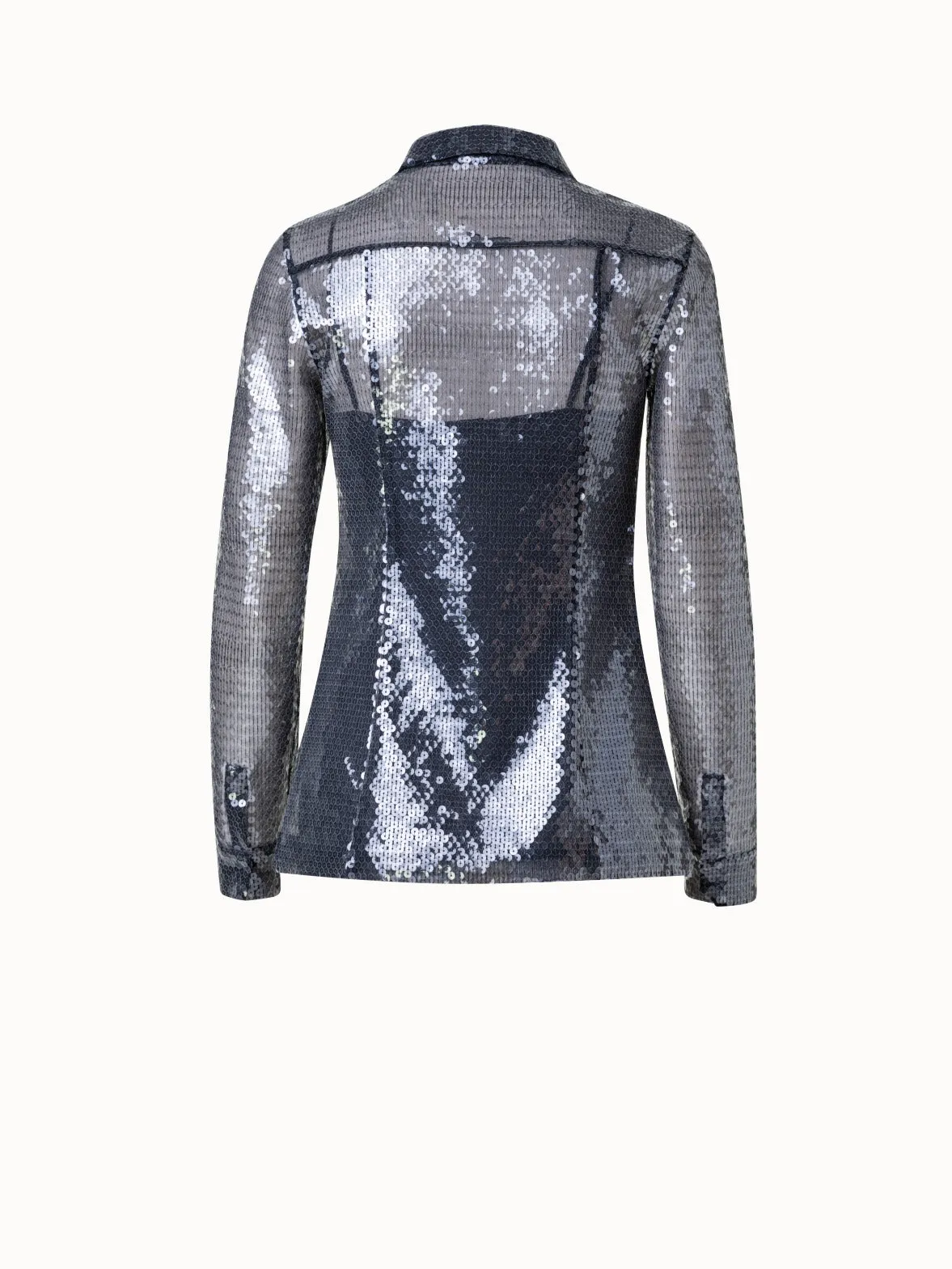Liquid Sequins Blouse Akris