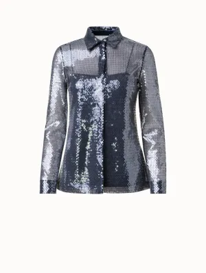 Liquid Sequins Blouse Akris