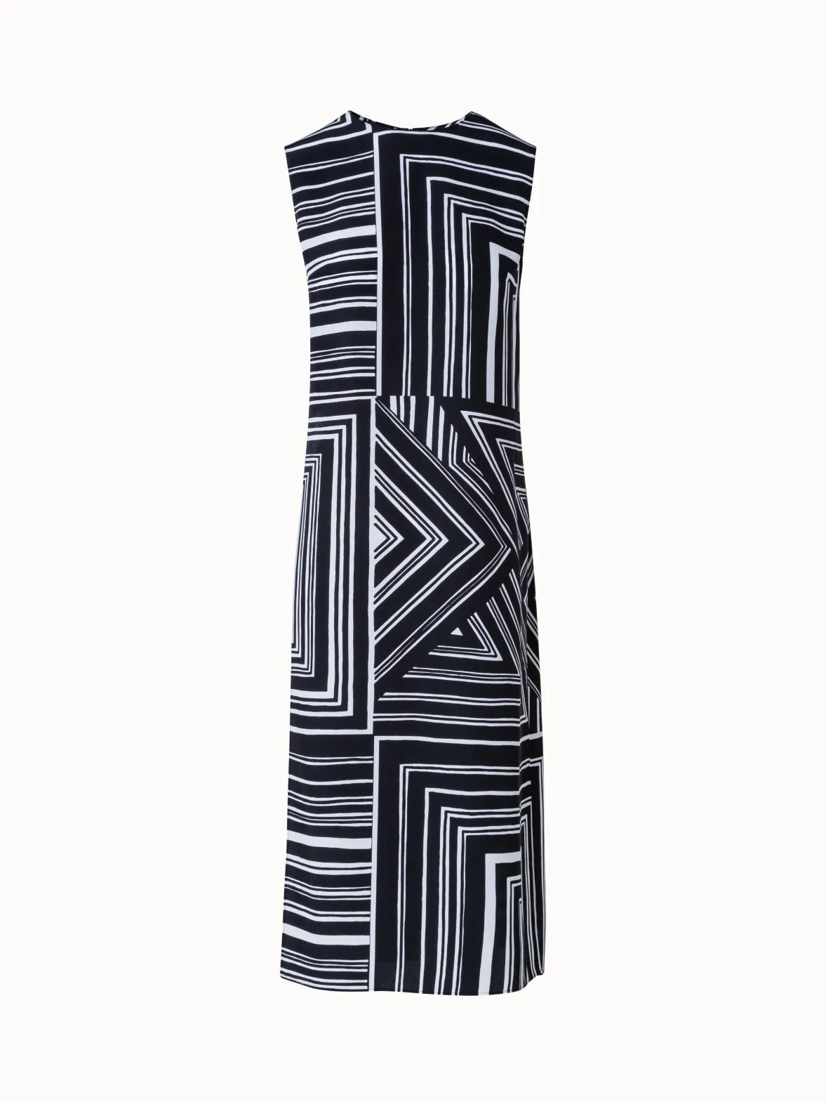 Long Silk Tunic with Lizzi's Lines Print Akris