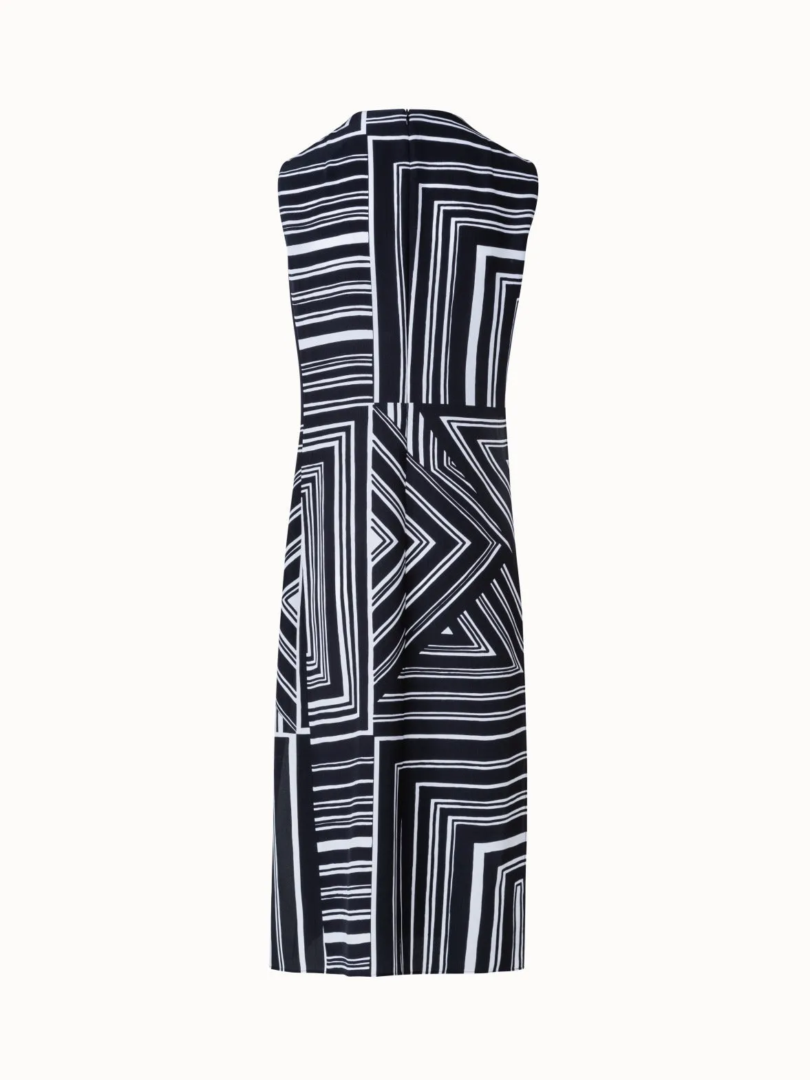 Long Silk Tunic with Lizzi's Lines Print Akris