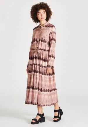 MARINA maxi dress from LENZING™ ECOVERO™ - Muddy Pink (Tie Dye) Givn Berlin