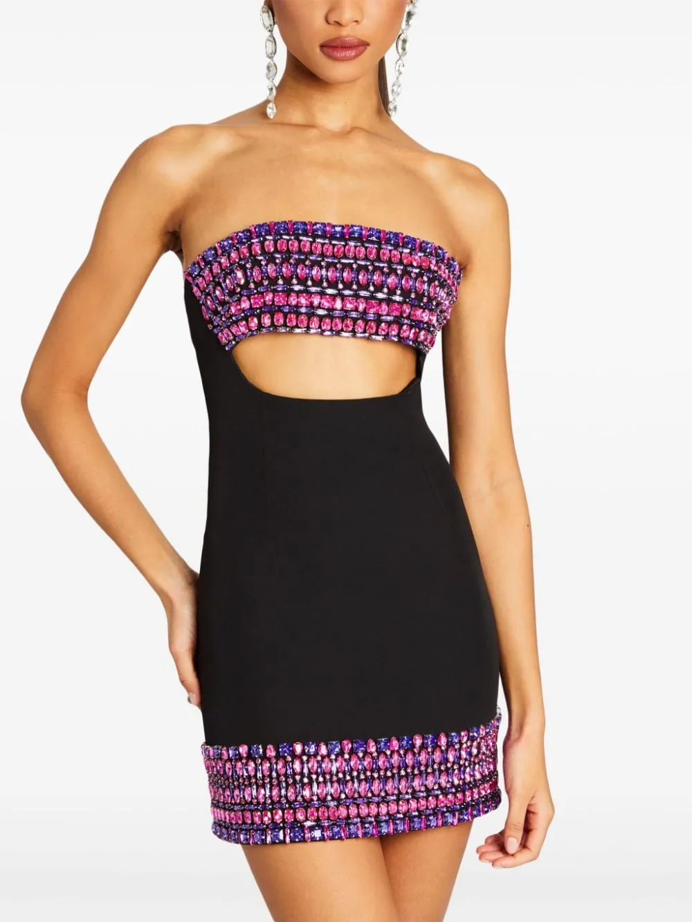 MARTINI MINI DRESS WITH CRYSTAL EMBELLISHMENTS Gloria Lanvin