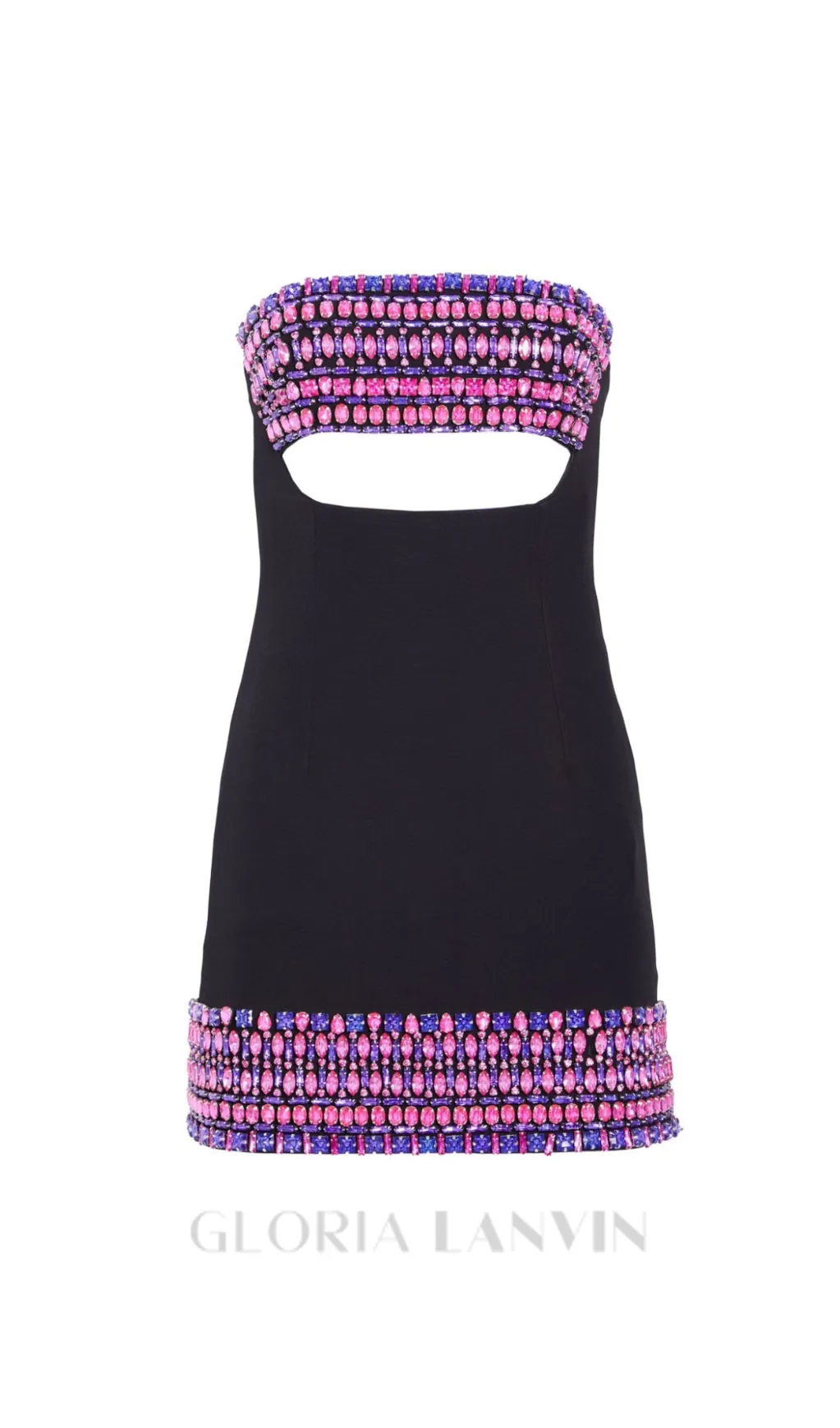 MARTINI MINI DRESS WITH CRYSTAL EMBELLISHMENTS Gloria Lanvin