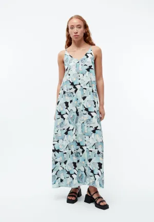Maxi dress GBROXIE made of TENCEL™ with peach effect - Gentle Blue (Dreamy Florals) Givn Berlin