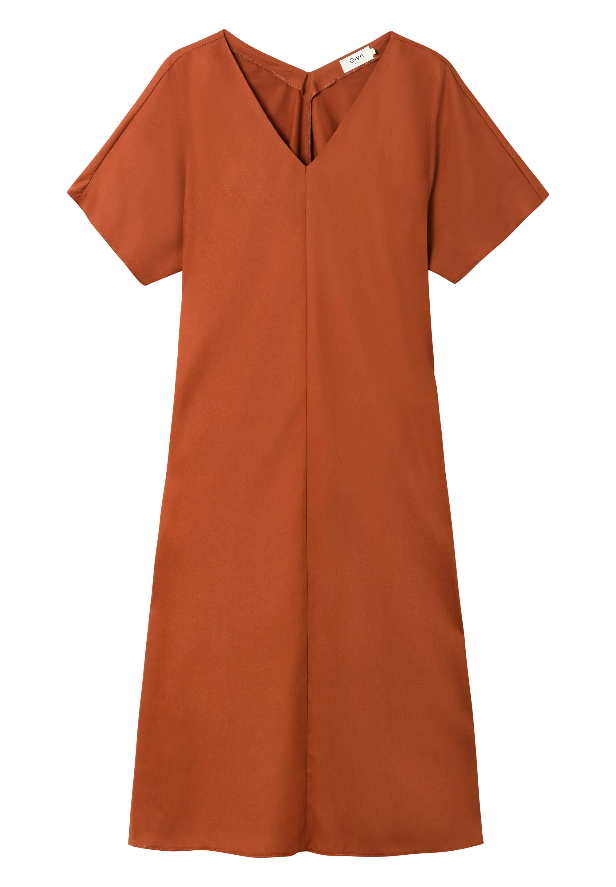 Maxi dress ONA in TENCEL™ REFIBRA™ Lyocell - Terracotta (Refibra) Givn Berlin