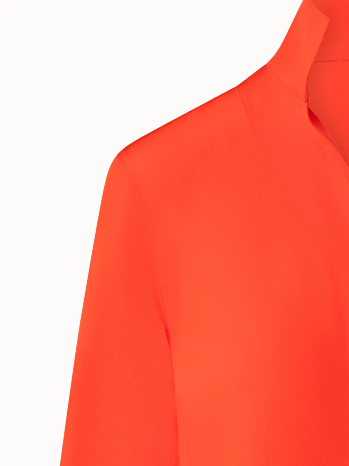 Mock Neck Silk Blouse Akris