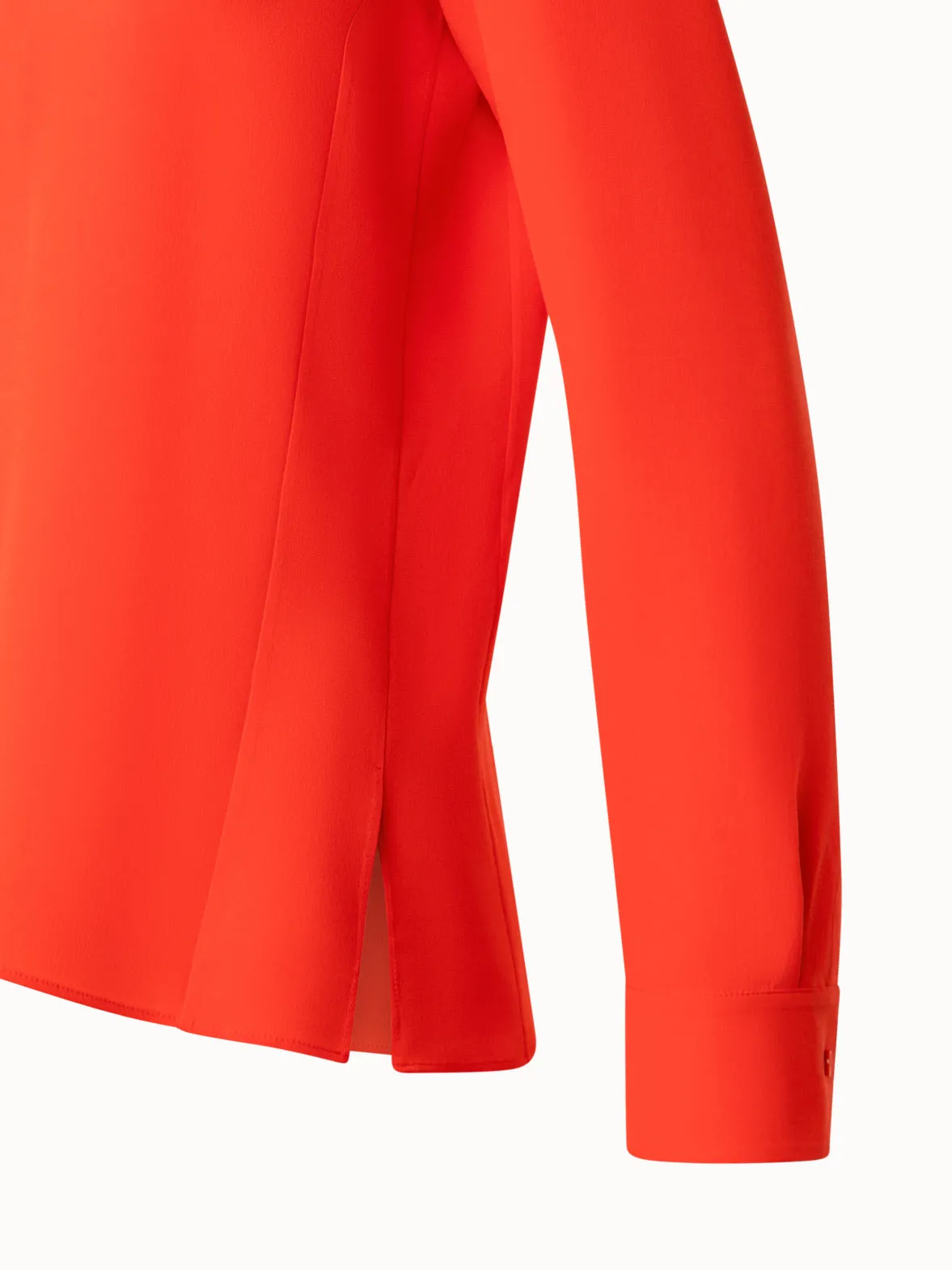 Mock Neck Silk Blouse Akris