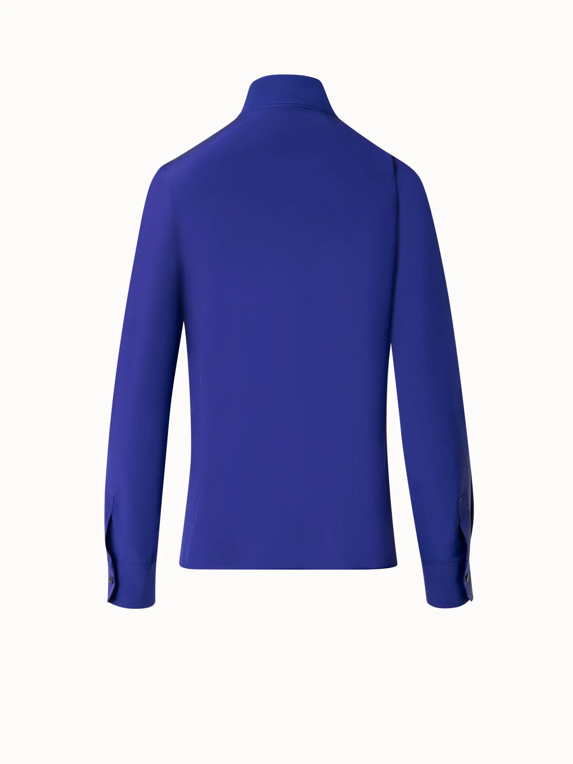 Mock Neck Silk Blouse Akris