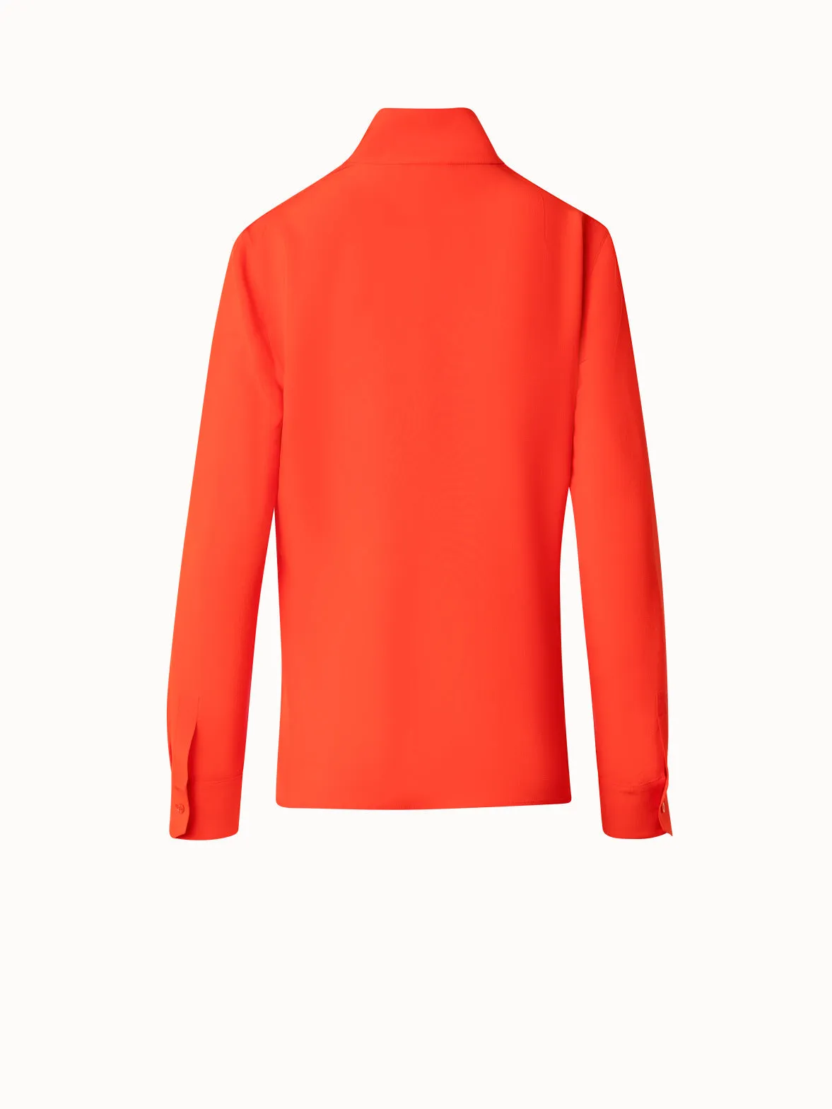 Mock Neck Silk Blouse Akris