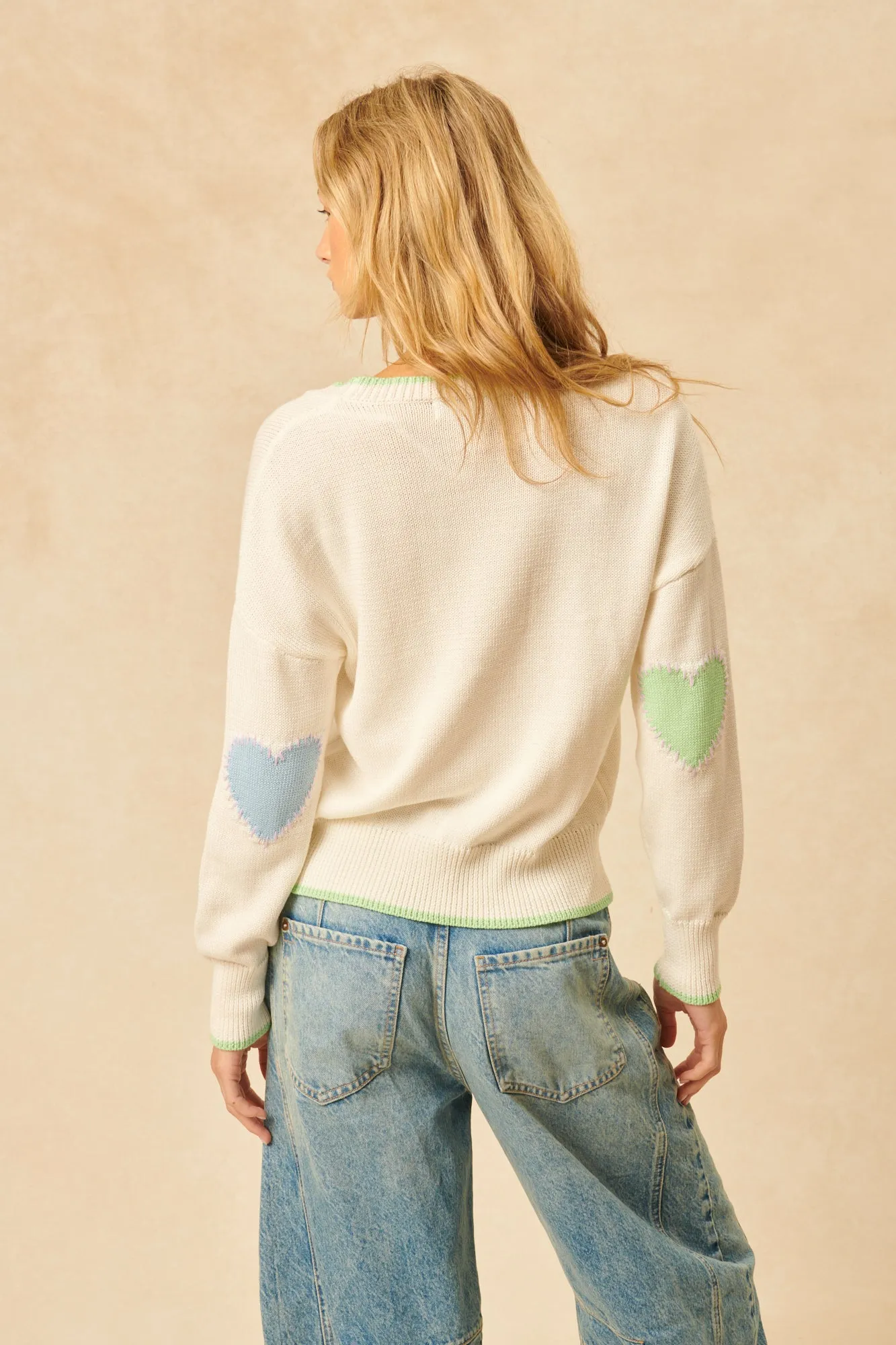 NIKO HEART PATCH CARDI