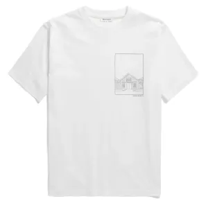 Norse Projects Johannes Organic Kanonbadsvej Print T-shirt White