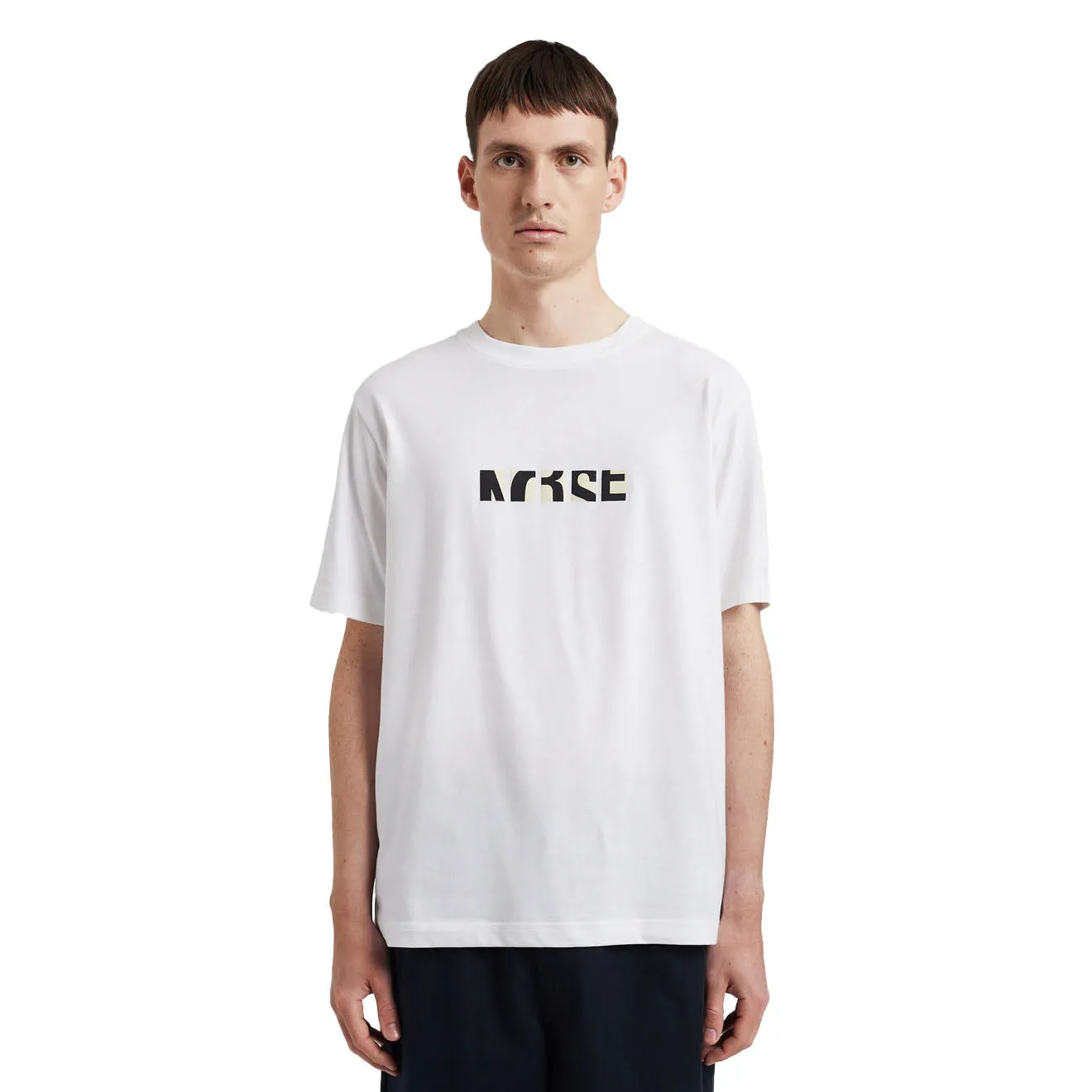 Norse Projects Johannes Organic NORSE Zoom Print T-shirt White