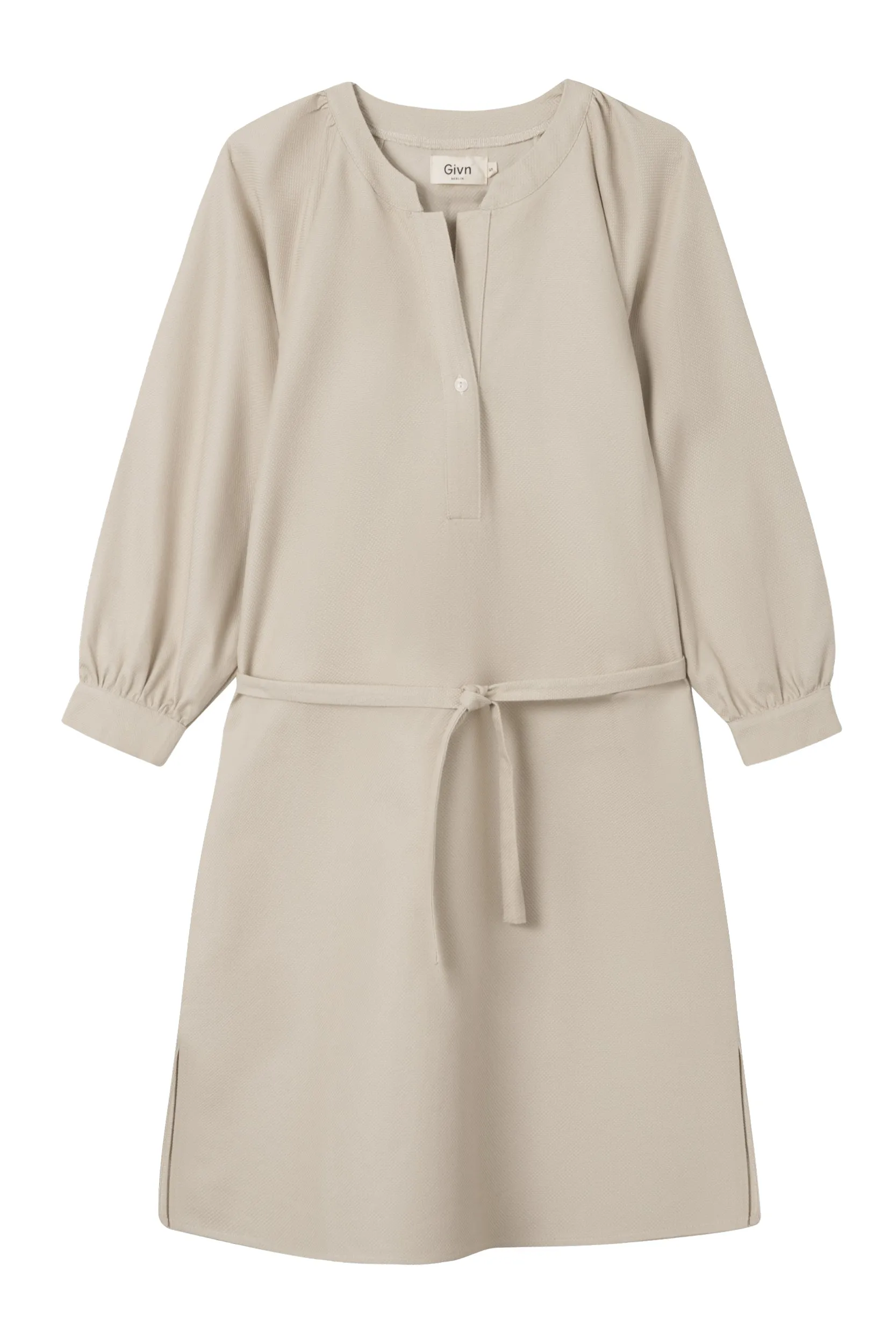 Organic cotton blouse dress ODETTE - Beige Givn Berlin