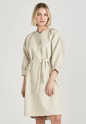 Organic cotton blouse dress ODETTE - Beige Givn Berlin