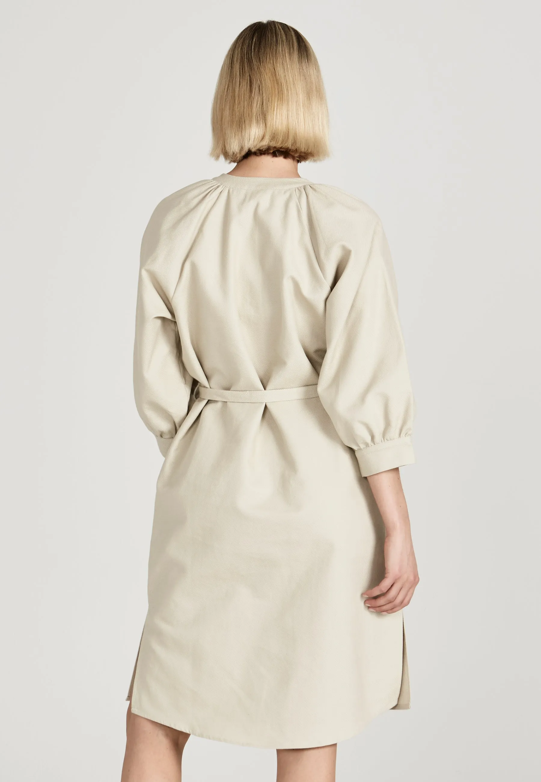 Organic cotton blouse dress ODETTE - Beige Givn Berlin