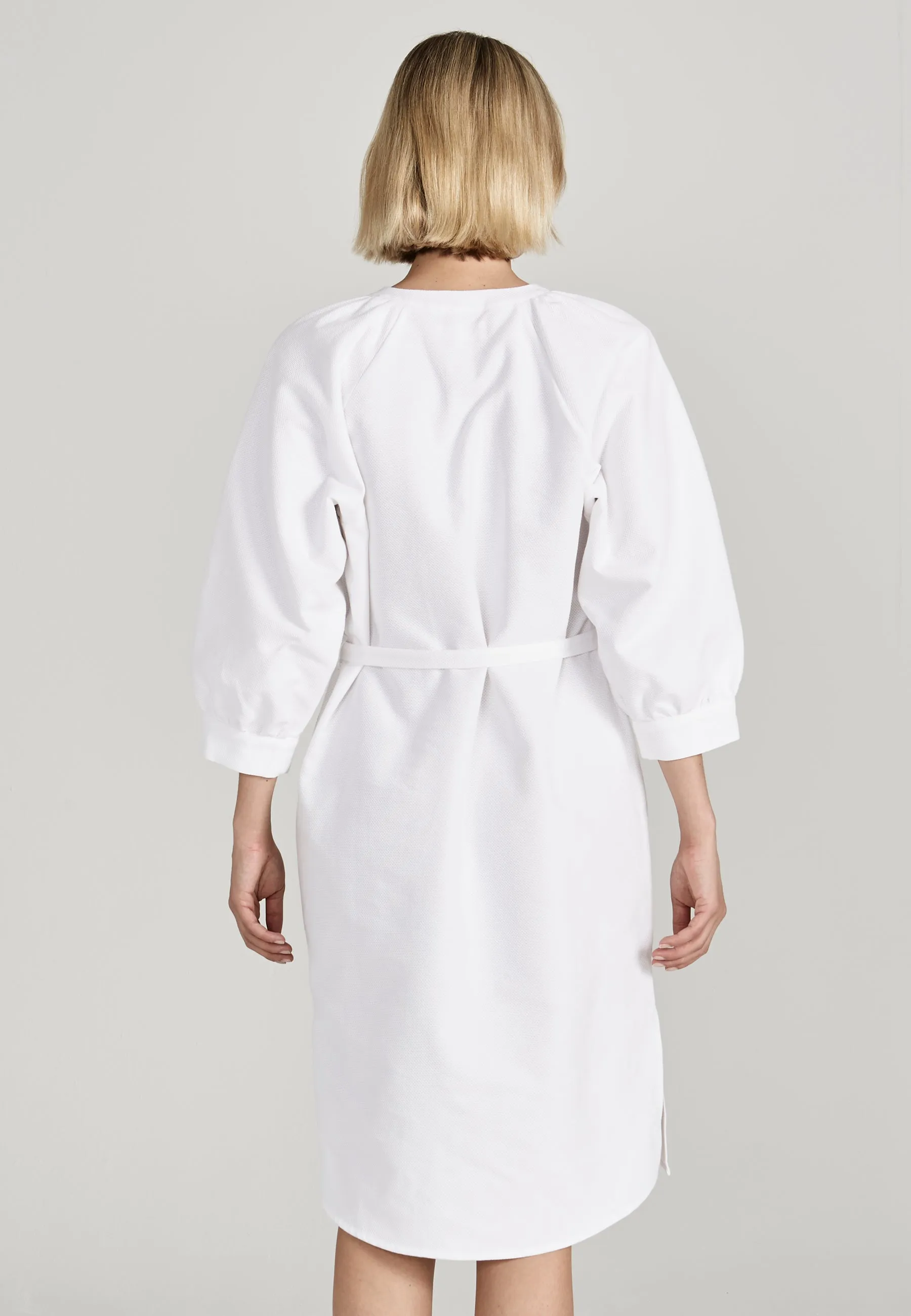 Organic cotton blouse dress ODETTE - White Givn Berlin
