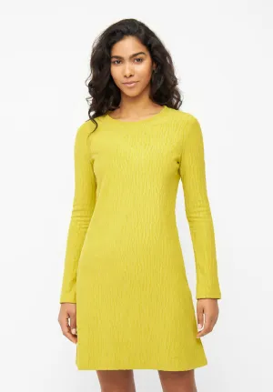 Organic Cotton Dress CAMILLE - Dusty Lime (Structure) Givn Berlin