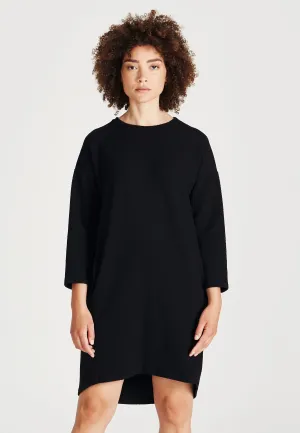 Organic Cotton Dress HELEN - Black (Waffle) Givn Berlin