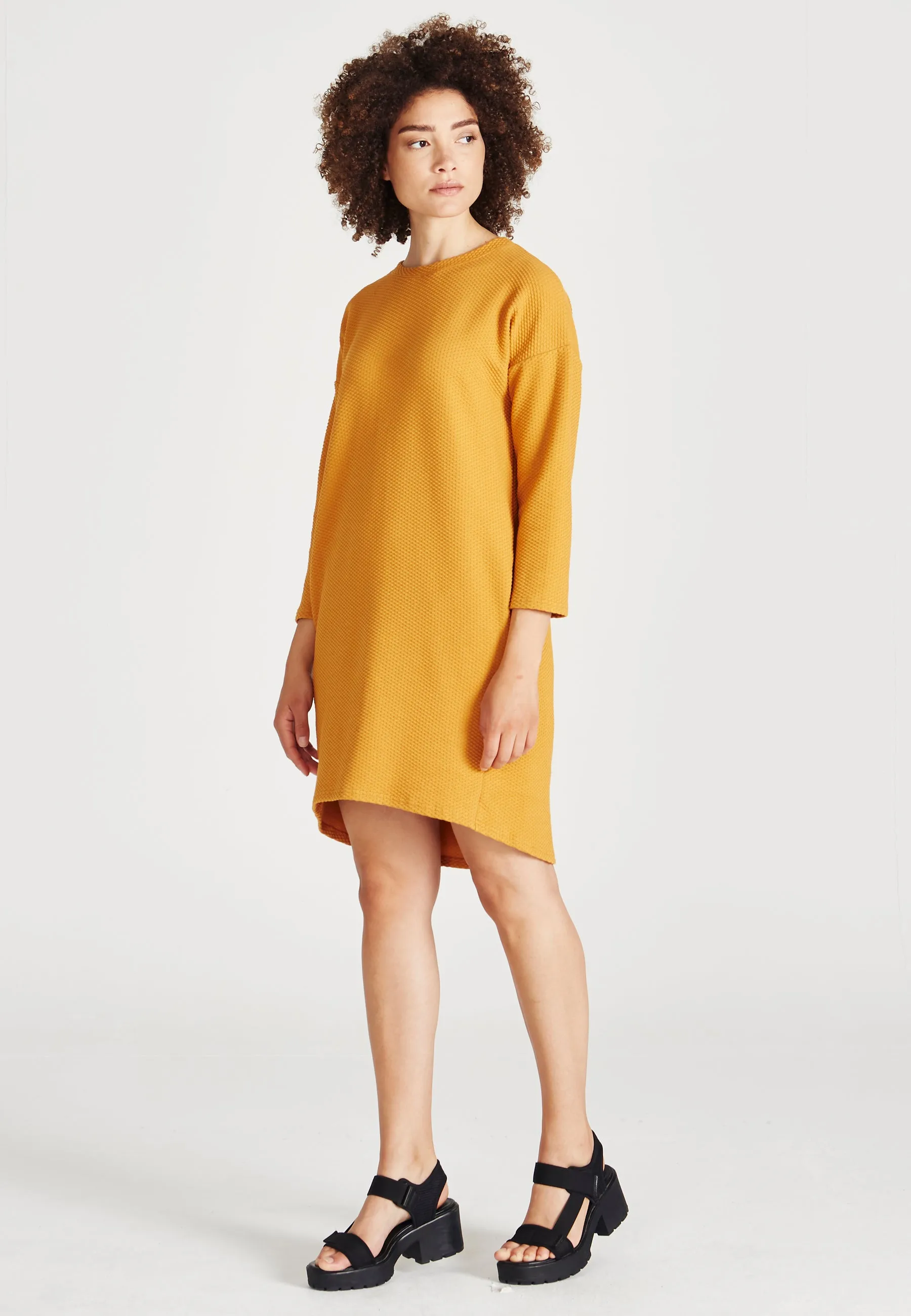 Organic Cotton Dress HELEN - Pecan (Waffle) Givn Berlin